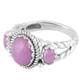 thumbnail image 3 of Sterling Silver Phosphosiderite 3-Stone Ring, Sizes 5 to 10, 3 of 9