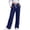 Blue, variant on Women's Straight Leg Pants Ultra Soft Tech Relaxed Casual Lounge Pants with Pockets Drawstring Elastic Waist Loose Lightweight Workout Hiking Trousers