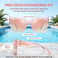 thumbnail image 4 of Zzjniupiyyds 1 Pcs Fit Over Sunglasses for Women Men, Oversized Polarized UV400 Square Sun Glasses, Wraps Over Prescription Glasses for Driving, Pink, 4 of 9