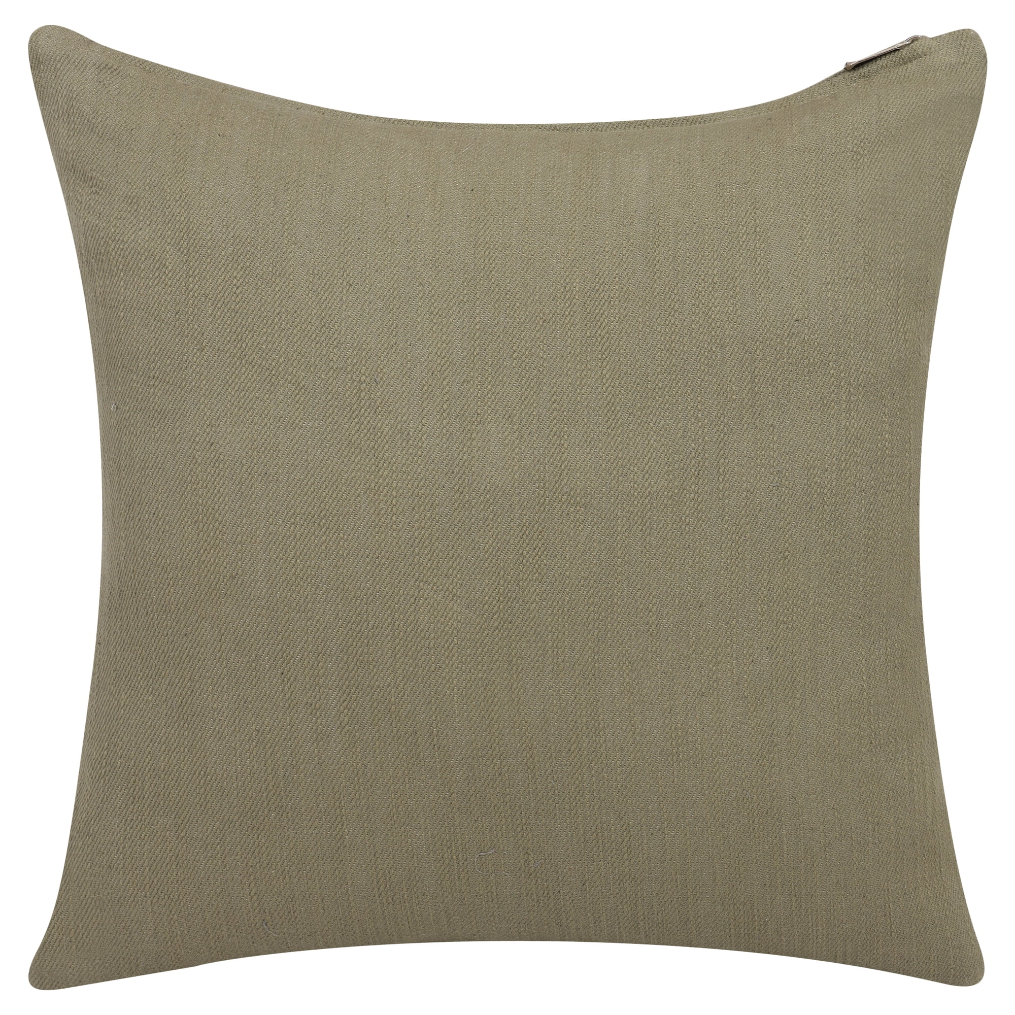 Ox Bay Theo 20" x 20" Sage Green Buttoned Cotton Buttoned Cotton Adult Decorative Throw Pillow