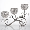 thumbnail image 3 of Candelabro moderno Zulema de cristal 3 tazas Candelabros de cristal, 3 of 8