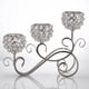 thumbnail image 3 of Candelabro moderno Zulema de cristal 3 tazas Candelabros de cristal, 3 of 8