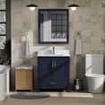 thumbnail image 2 of Jacques 30 in. W x 22 in. D Navy Blue Bath Vanity and White Quartz Top, 2 of 9