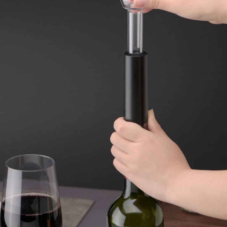 Wine Saver Vacuum Pump With 4 Stoppers, Wine Stopper, Wine Preserver, Reusable B