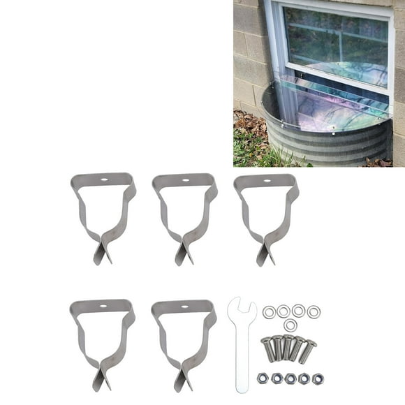Window Well Cover Hardware Kit, Window Well Cover Clamp Heavy Duty for Home
