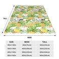 thumbnail image 3 of Balery Gnome and Pineapple Manta de Felpa Suave y Acogedora – Cobija de Franela Aterciopelada para Cama, Lavable y Cálida para Sofá, Mascotas, Transpirable-40"x30", 3 of 7