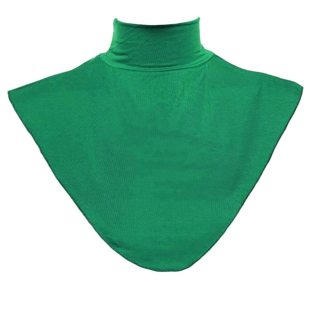 Blusa de cuello alto falso con cuello falso para mujer Verde