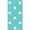 Cyan, variante sur Ruban Grosgrain à pois Offray 39 mm