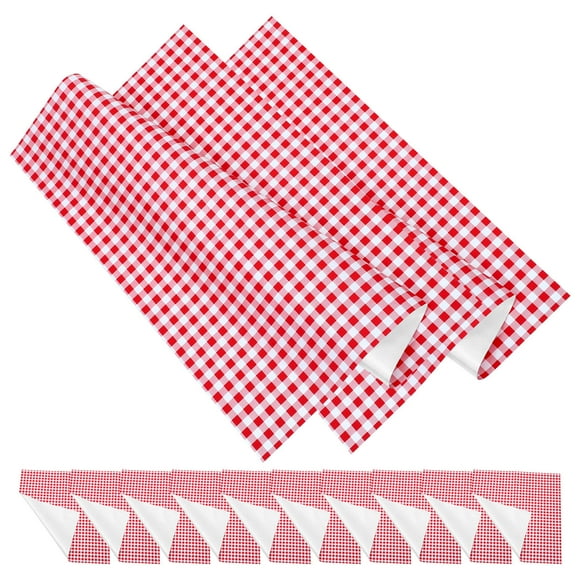 OULII 20 Pcs Papier d'Emballage pour Baby Shower Style Papier Rouge Emballage de Fleurs pour Baby Showers
