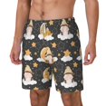 thumbnail image 2 of Balery Cute Bee Gnome Mens Swim Trunks Swim Shorts for Men Quick Dry Inseam Beach Shorts with Compression Liner Pocket-Large, 2 of 9