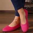 thumbnail image 5 of Flat Shoes for Women 2026 Casual Pointed Toe Slip On Ballet Flats Ballerina Womens Casual Shoes Comfortable Walking Shoes Slip On Shoes Women Business Soft Walking Shoes Comfort Dressy Flats 37, 5 of 6