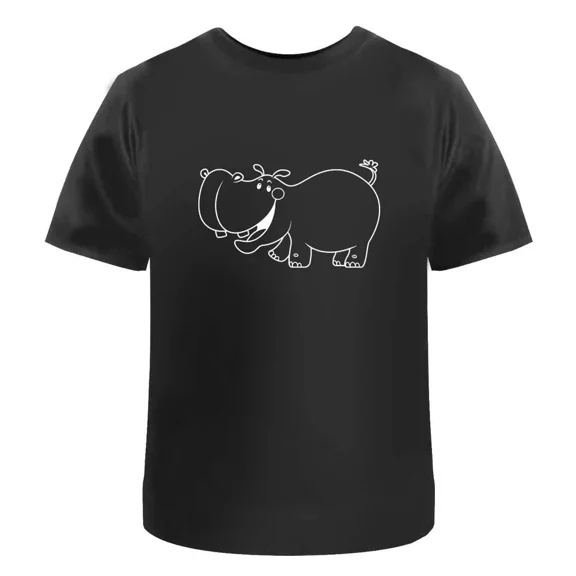 Happy Hippo' Unisex T-Shirt - 100% Cotton (S-XXL) (TA024999)