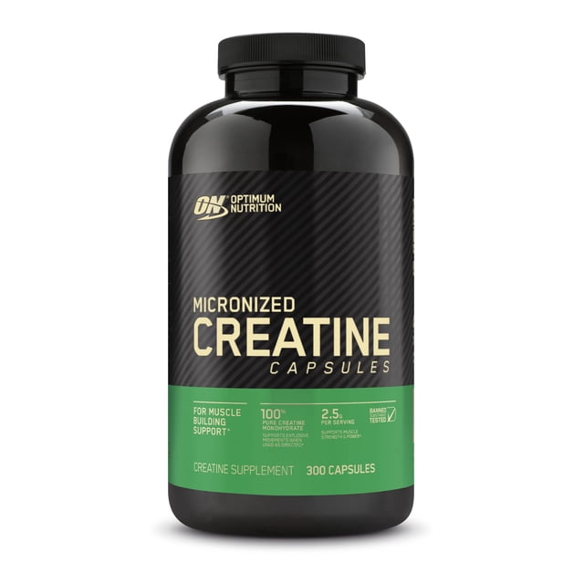 Suplemento Optimum Nutrition, creatina micronizada, 2500 mg, 300 cápsulas