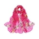thumbnail image 2 of Qarigey Bufanda de tela con flores, accesorio de verano y transpirable para regalos elegantes y a la moda Accesorios de disfraces Rosa roja, 2 of 6