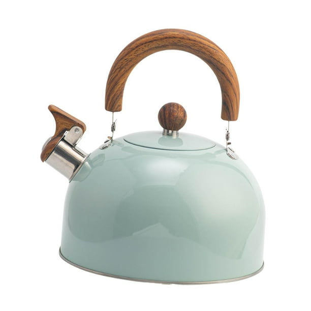 Tetera Silbadora Moderna de Acero Inoxidable Hervidor de Agua con Pitorro Silbante para Estufa Mango Ergonómico Útil para Hervir Agua Preparar Té