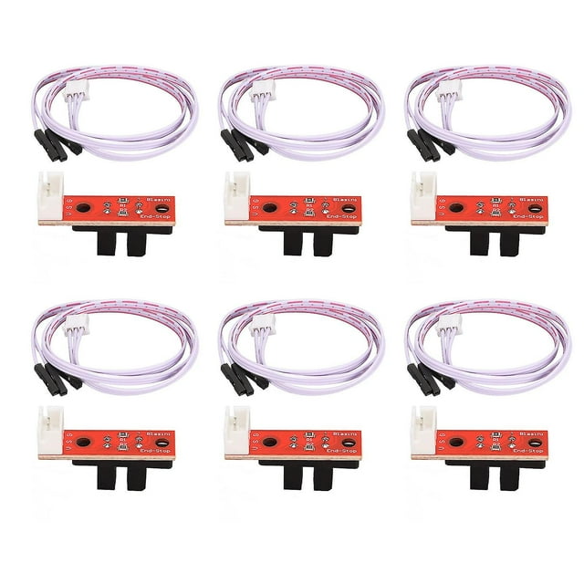 Lot de 6 interrupteurs de fin de course optiques mécaniques, sensibles et silencieux, pour imprimante 3D, 5 V