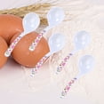 thumbnail image 3 of 5 Pcs Large Soup Spoon Imitation Ceramic Plastic Long Handle Kitchen Ladles for Soup and Porridge (Assorted Design), 3 of 8