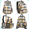 thumbnail image 6 of Herdesigns Tractors Trucks Excavator Laptop Backpack for Women Men, Work Computer Backpacks, 18.3 Inch Large Computer Nurse Teacher Bags Travel Casual Daypack, 6 of 8