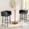 thumbnail image 1 of Table de Bar Auray Blanc et Or, 1 of 6