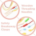 thumbnail image 3 of Kit para enhebrar cuentas Montessori & Me Stringing Beads para niños de 3 a 5 años, 3 of 7