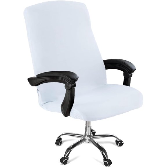Office chair cover, detachable chair cover with zipper, dust-proof universal office chair cover, washable