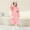 Pink, variant on Toddler Fleece Hooded Long Sleeve Robes, Long Casual Robes, Kids Print Wearable Absorbent Cozy Post Swim Cover Up and Changing Bathrobe with Side Pockets Pink, 3-8 Years