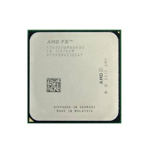 Procesador AMD FX-6100 AM3+ de 95 W, 3,3 GHz, 6 núcleos y 6 hilos