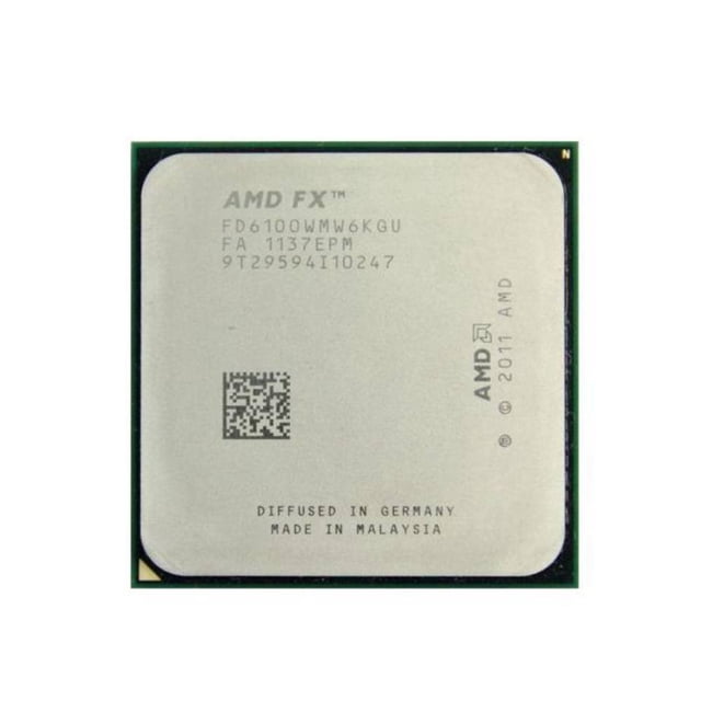 Procesador AMD FX-6100 AM3+ de 95 W, 3,3 GHz, 6 núcleos y 6 hilos