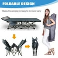 MOPHOTO Portable Folding Bed Camping Cot with Carry Bags&Pearl Mattress