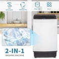 thumbnail image 5 of Portable Full-Automatic Washing Machine, 17.6Lbs Portable Washer Machine, 2.4Cu.ft Compact Laundry Washer and Spin Combo with Drain Pump, 10 Wash Programs 8 Water Levels for Apartment RV Dorm, 5 of 9