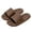 Brown, variant on Shower Shoes for Adults Unisex Non- Soft Sole Bath Slippers with Drain Holes (Black 42 -43)