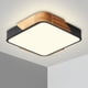 thumbnail image 1 of GHOST Lámpara de Techo LED 24W Lámpara de Techo con Control Remoto Brillo Ajustable Luminaria de Baño Cuadrada Ultrafina Moderna para Oficina en Casa, Negro 30cm, 1 of 5