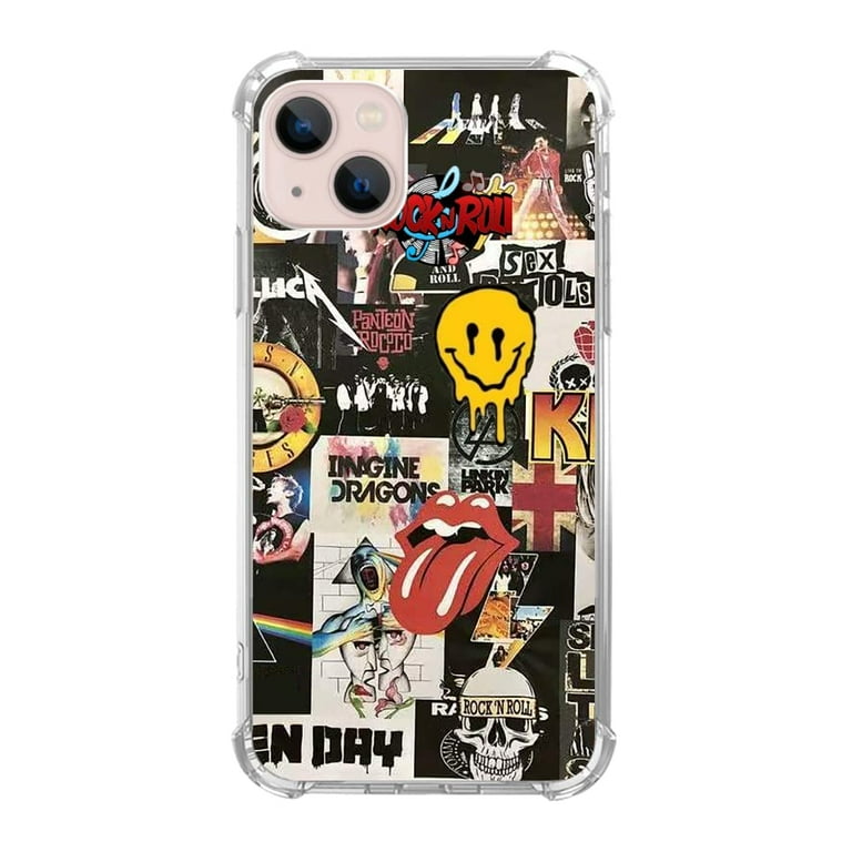 Rock Music Case Compatible with iPhone 14 Plus,Aesthetic Art Design TPU  Full Cover Shock-proof Case - Walmart.com