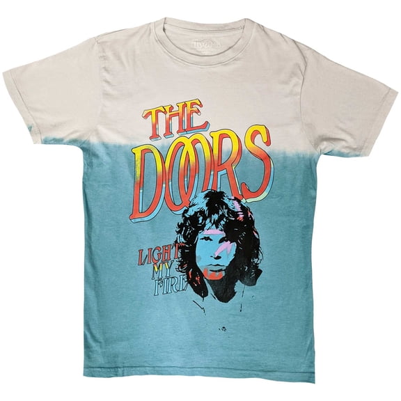 The Doors Unisex T-Shirt Light My Fire Stacked (Wash Collection) (Small)