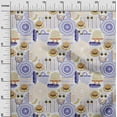 thumbnail image 3 of oneOone Rayon Medium Purple Fabric Beach Fabric For Sewing Printed Craft Fabric By The Yard 56 Inch Wide, 3 of 4