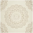 thumbnail image 4 of SAFAVIEH Blossom Brody Geometric Wool Area Rug, Ivory/Beige, 6' x 9', 4 of 9