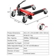 thumbnail image 5 of Hydraulic Car Wheel Dolly Set of 2 – Heavy Duty 3,000 LBS Capacity with Foot Pedal & Quick Release Pump, Auto Tire Repair & Vehicle Positioning Dollies for Garage & Shop, Red, 5 of 7