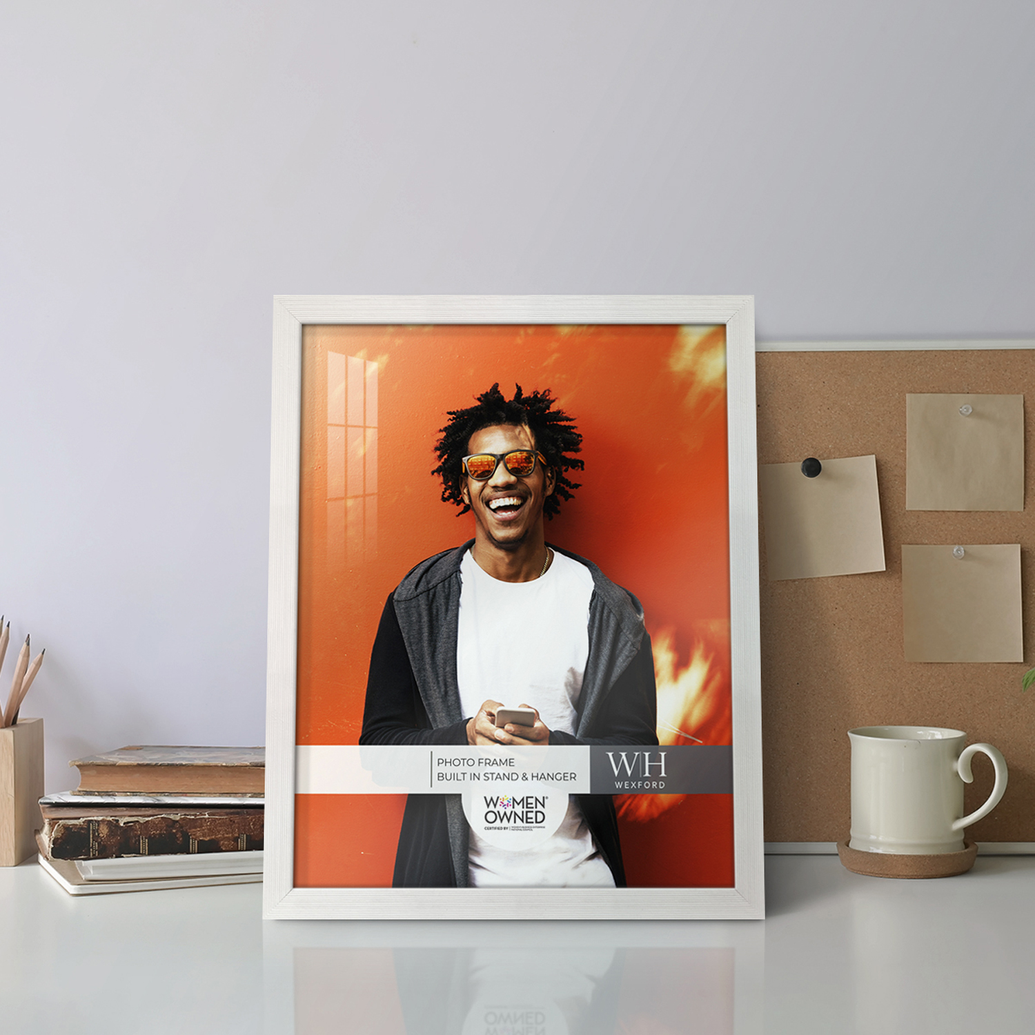 Grooved 11 in. x 14 in. White Picture Frame (Set of 2)