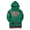 Kelly Green/Black, variant on Chicago State University Men's Green HBCU Pullover Hoodie with Striped Ribbing and Contrast Stitching