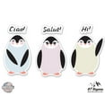 thumbnail image 1 of Penguins Cute Set of 3 - 8" Vinyl Sticker - For Car Laptop I-Pad - Waterproof Decal, 1 of 1