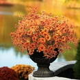 thumbnail image 3 of Artificial Fake Plants Flowers for Outdoor Spring Decoration, 10 Bundles Faux Silk Colorful Daisy UV Resistant Realistic for Outside Porch Patio Home Yard Garden Planters Pots Window Box(Mix), 3 of 5