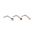 thumbnail image 6 of Ayyufe Pack Of 60 Unisex Bent Cubic Zirconia Stainless Steel Nose Stud Piercing, 6 of 6