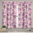 thumbnail image 2 of Ambesonne Floral Valance & Curtain, Butterfly Cartoon Style, 55"x45", Pale Pink Lavender, 2 of 7