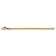 thumbnail image 1 of Diamond2Deal 18K Green Gold Textured 2.8 mm Solid Cable Chain Necklace for Women 20", 1 of 3