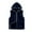 Navy, variant on Inleife Fleece Zipper Vests for Women Pocket Coat Short Jacket Winter Sleeveless Solid Hooded Outerwear