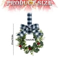 thumbnail image 3 of Mini Wreaths for Cabinets, Small Wreaths for Kitchen Cabinets, 10.6" Farmhouse Front Door Wreath, Green Wreath, Decorative Wreaths for Indoors, Perfect for Farmhouse Window Spring Decor, 3 of 4