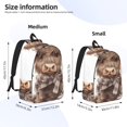 thumbnail image 2 of Disketp C print Canvas Backpack Lightweight Travel Daypack Student Rucksack Laptop Backpack-, 2 of 5
