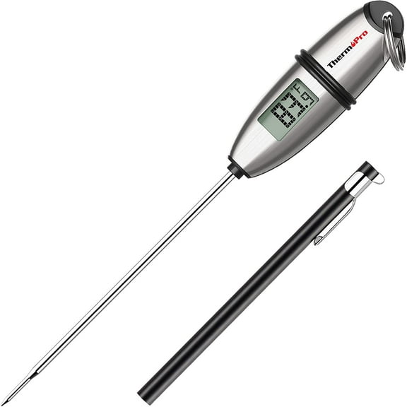 ThermoPro TP-02S 5 Seconds Instant Read Meat Thermometer Digital Cooking Food Thermometer with Long Probe for Grill Candy Kitchen BBQ Smoker