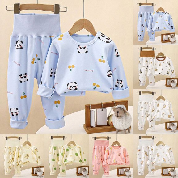 Organic Cotton Baby Long Sleeve Pajama Sets Toddler Boy Girl Sleepwear,lightweight 6-12 Months 12-24 Months 2t 3t 4t 5t 6t 7t 8t 9t Children Beige 3-4 Years