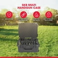 thumbnail image 2 of SKB Multi Hand Gun Case, 8 Gun Capacity, Custom Foam Interior, Waterproof, Black, 2 of 9